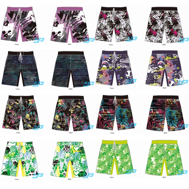 Custom made logo short hawaiian pant men boardshort stretch board shorts quick dry beach shorts swimming trunks for men