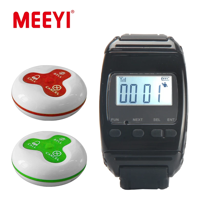 Wireless Wrist Watch Pager Calling System Patient Wrist Pager