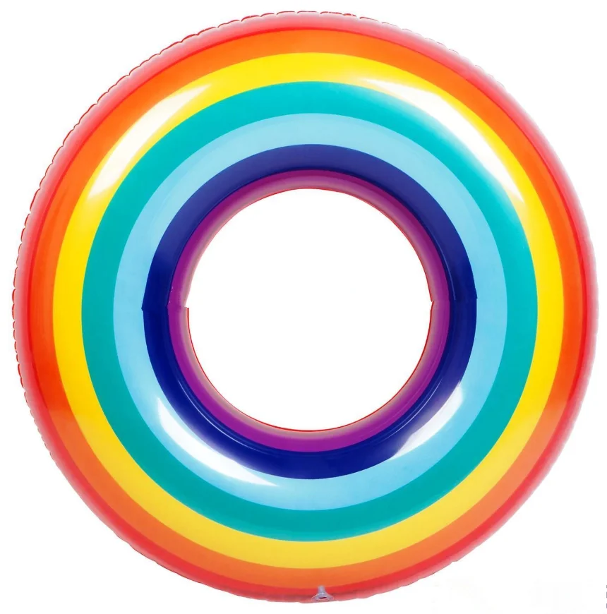 led inflatable swim ring for pool