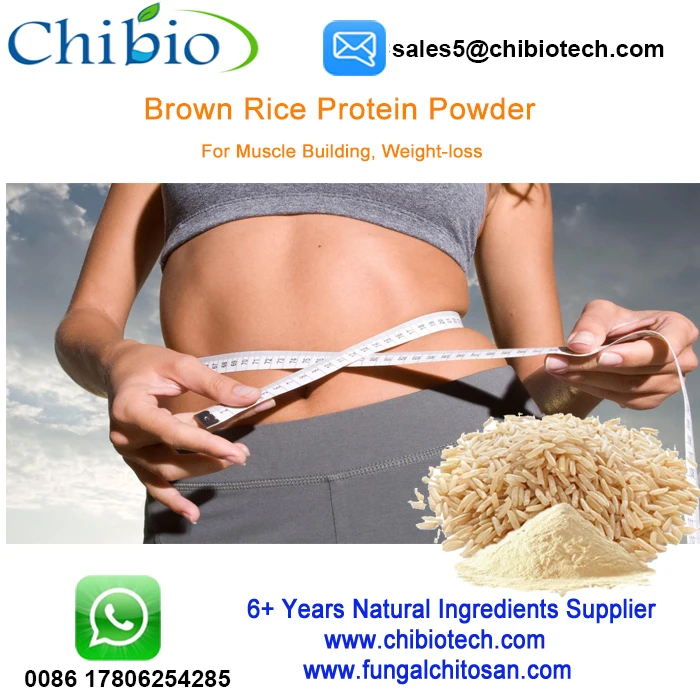 Pure 90% Brown Hydrolyzed Rice Bran Protein Powder Rice Protein rice for Muscle Building