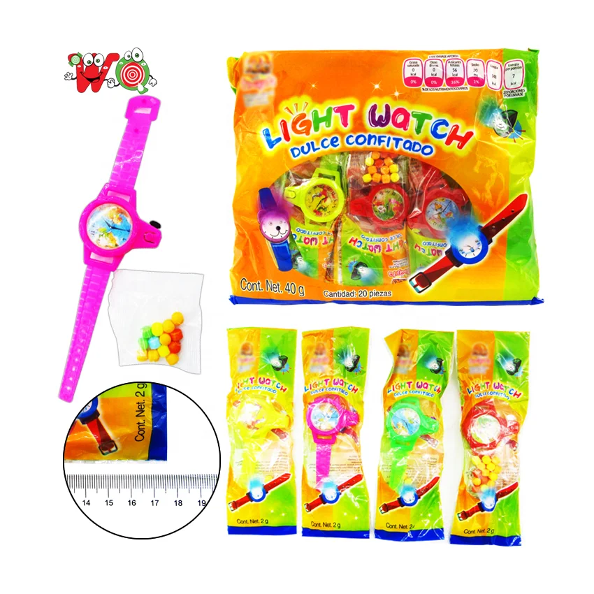 Watch toy candy toys with fruity pressed candy