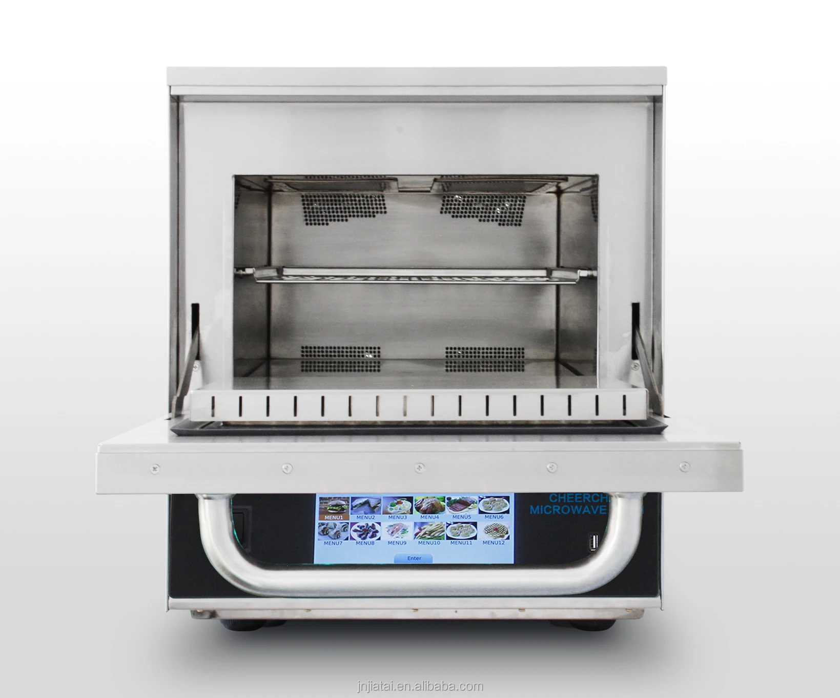 Introduce large cavity 23L 0.83cft 4100w commercial microwave oven with smart menu system and touch display ---MP3 model T type