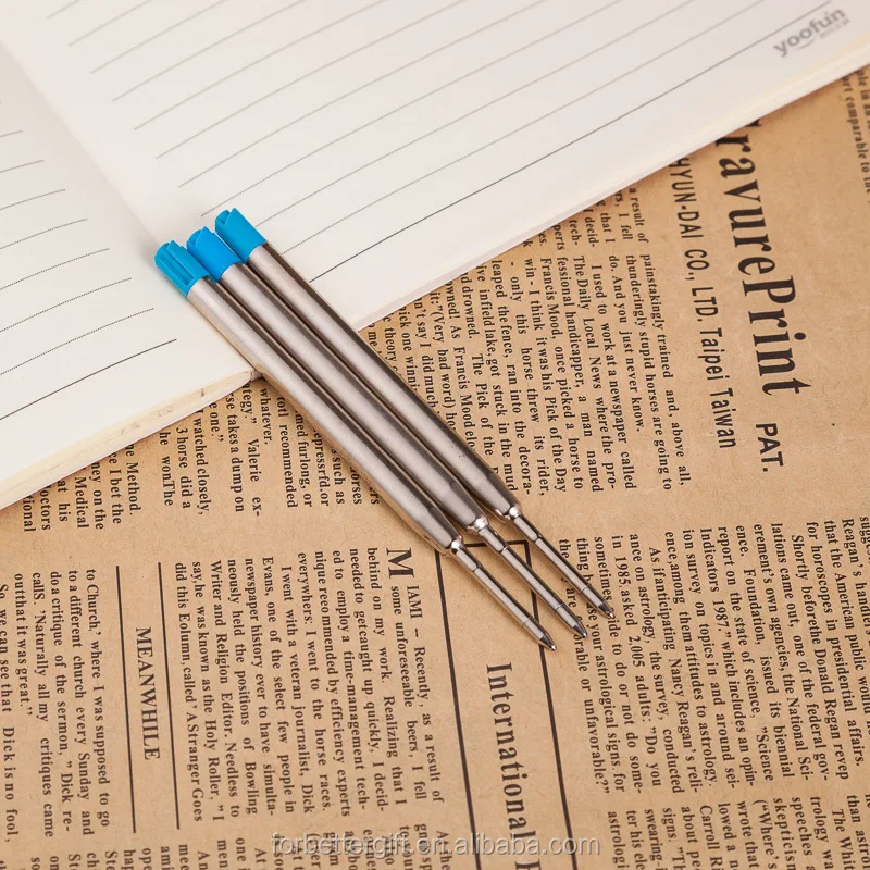 
Wholesale Imported Ink 1.0mm Metal Ballpoint Pen Refills 