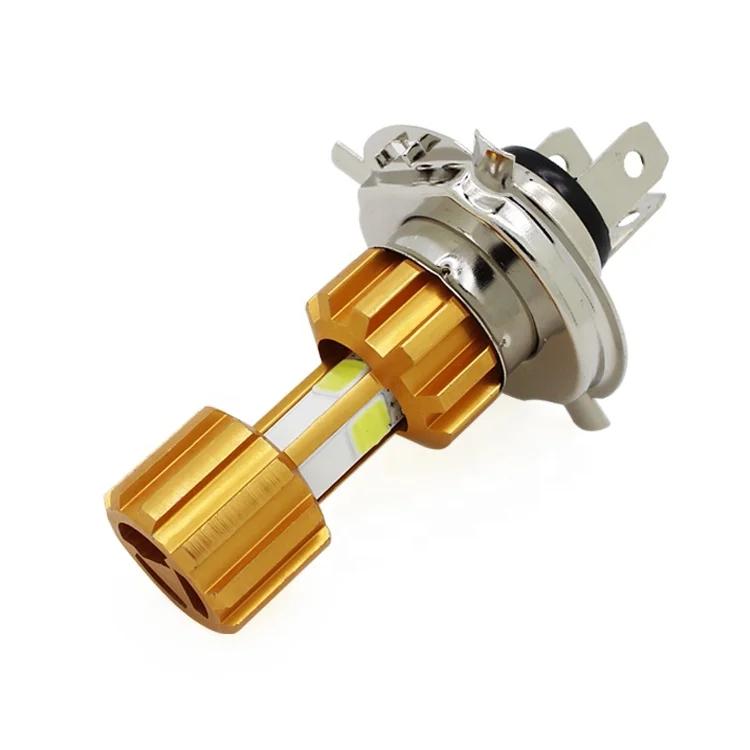 motorcycle headlight bulb H4 BA20D P15D 3Side COB lighting system