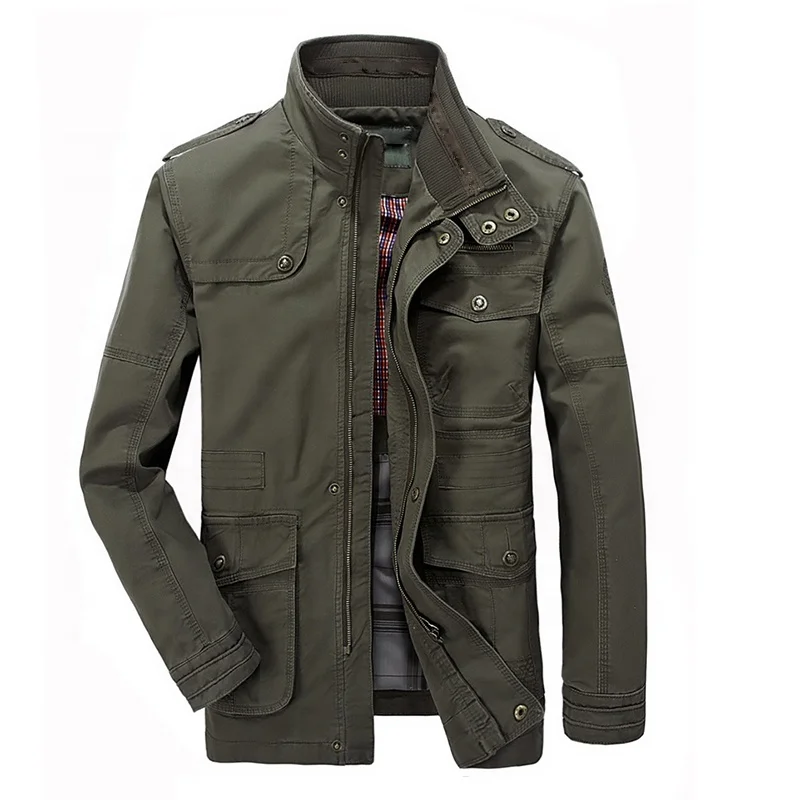 
Winter Plus Size 6XL 7XL Detachable Hood Casual Military Canvas Coat For Men 