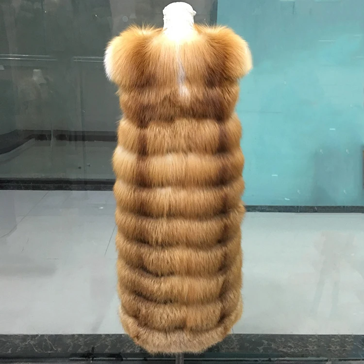 Alibaba Wholesale Adults Elegant Beautiful Women Real Fox Fur Vest
