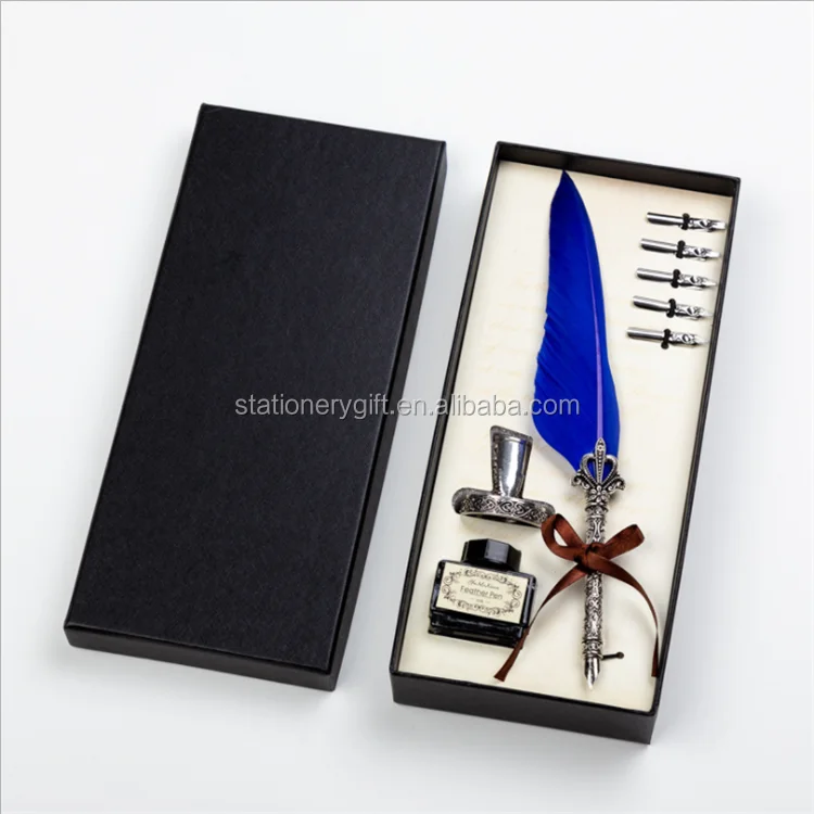 EVAL wholesale personality colorfulcustomized feather pen fountain