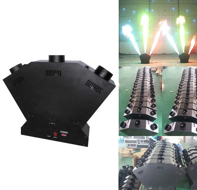 Stage equipment Special Effects DMX control 3 head fire flame machine Triple Fire Jet Machine