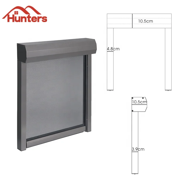 Outdoor Window Curtains Balcony Patio Cover Windproof Waterproof Zip Track Motorized Zipper Roller Screen