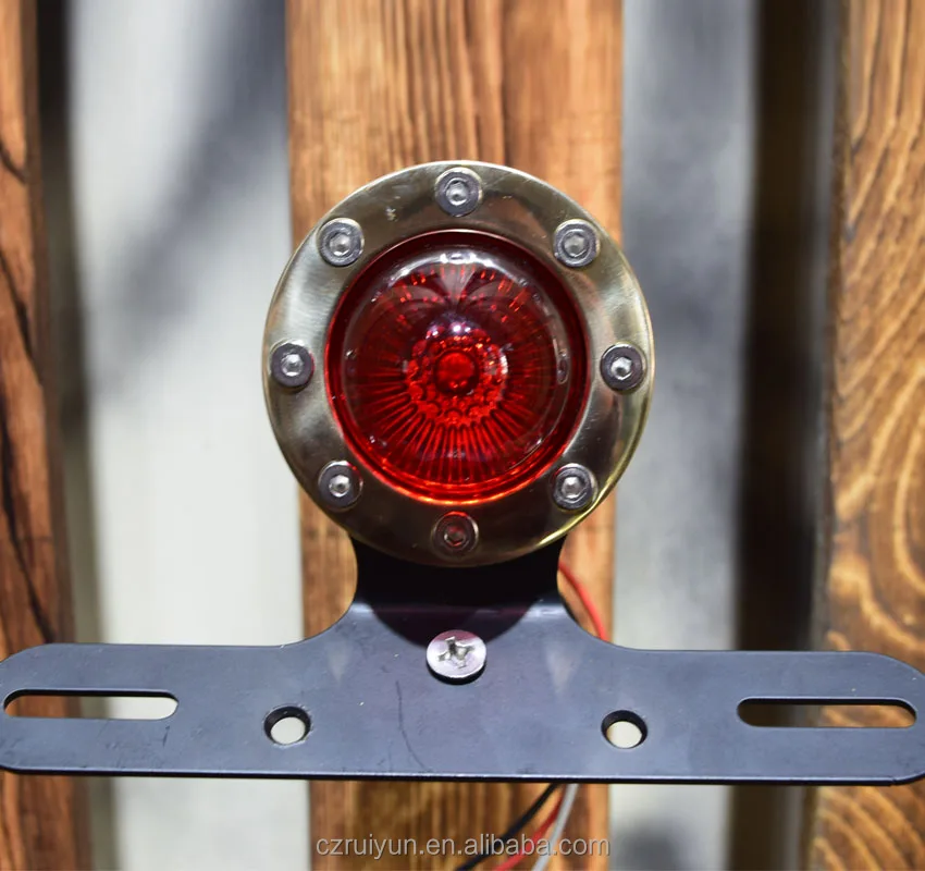 Round Led brake tail light new motorcycle custom Stop Lamp for Harley Cafe Racer