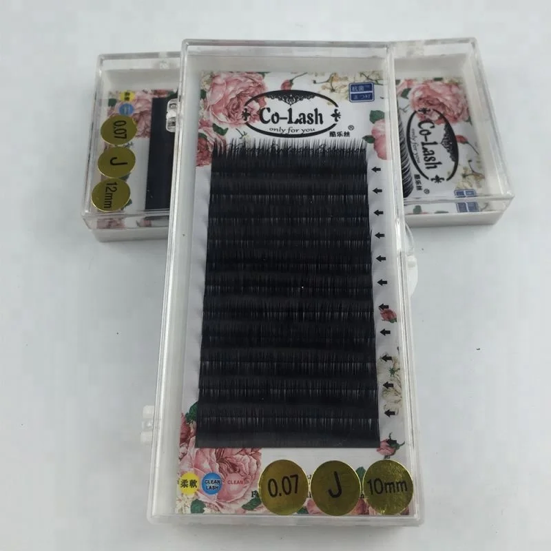 Synthetic Hair Material dlux professional eyelash Extension for beauty salon