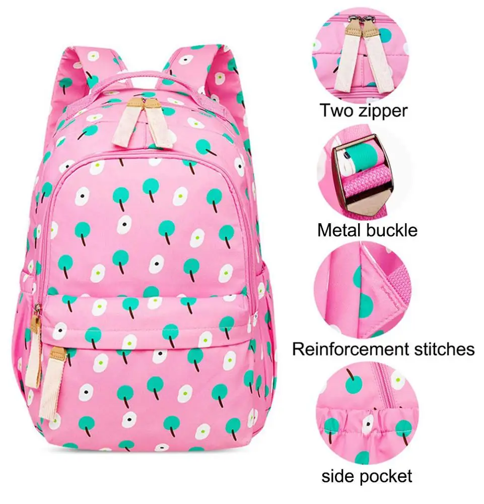 waterproof children school bag polyester backpack kids girl school bag
