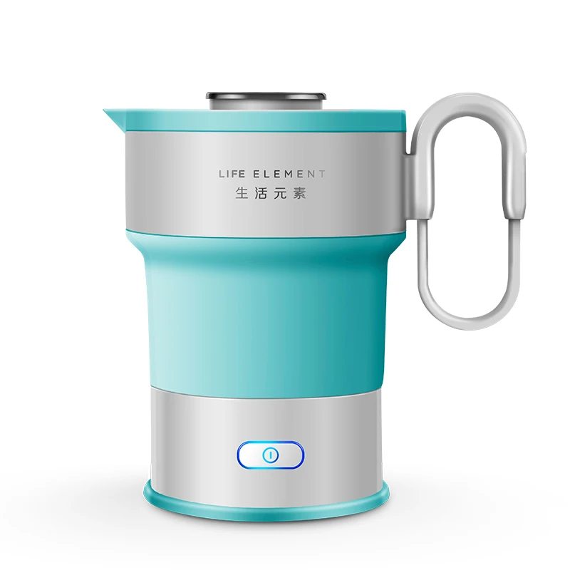 Travel Kettle 600ml Dual Voltage Food Grade Silicone Electric Portable Kettle with Hot Selling
