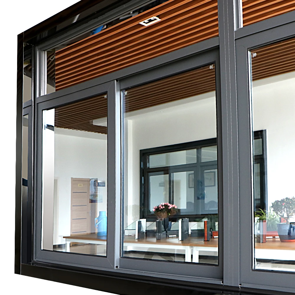 Superhouse aluminium windows and doors aluminium double glass sliding window