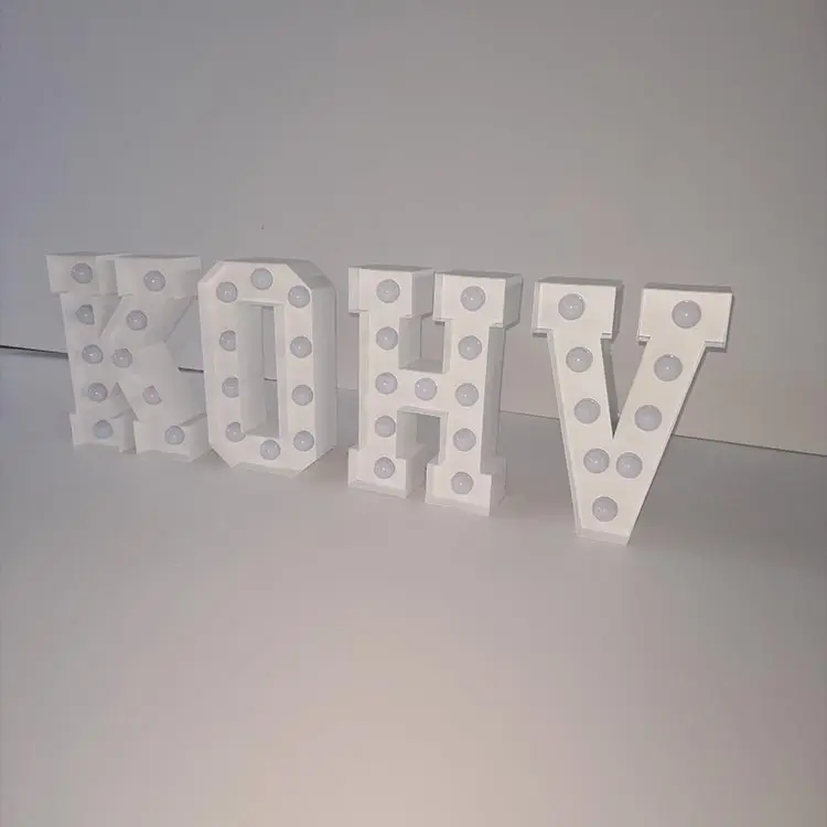 Led Lighted Up Alphabet LOVE Letter Sign Marquee Lighting Marquee Letters