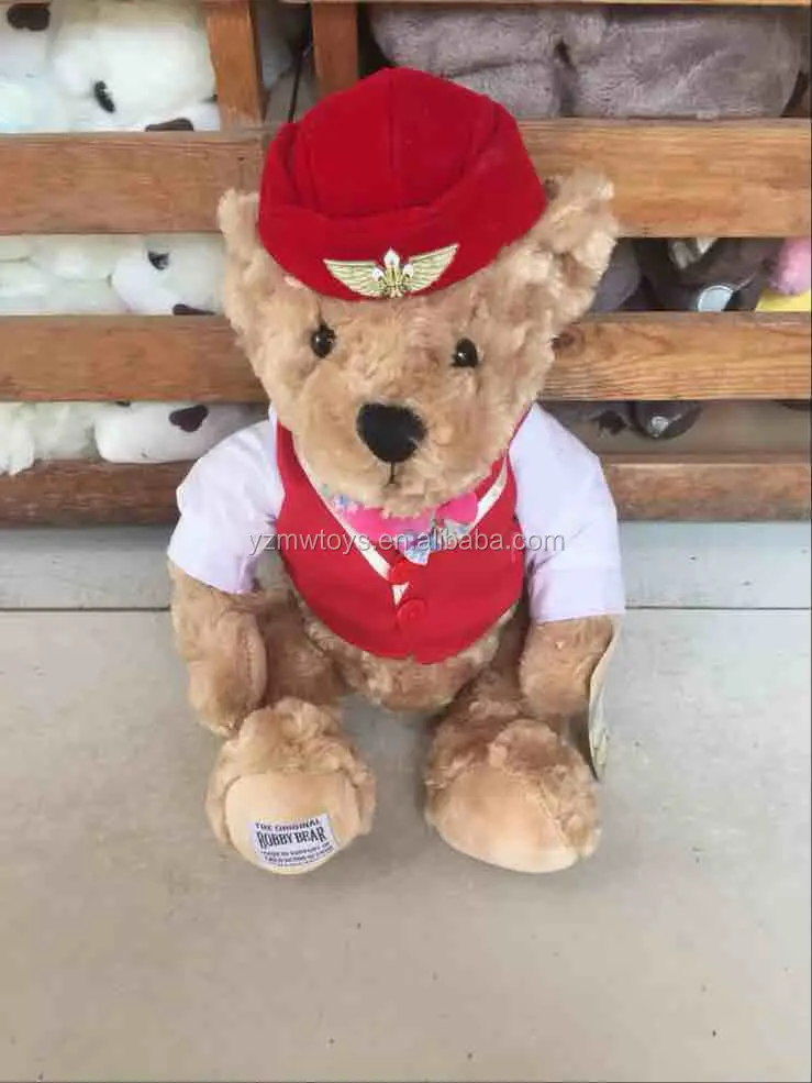 Hottest Sale Custom Real Uniform Pilot Teddy Bear