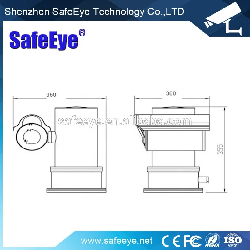 Ex-proof Speed PTZ Camera for Oil and Gas security Stainless steel for work in all gasproof environments