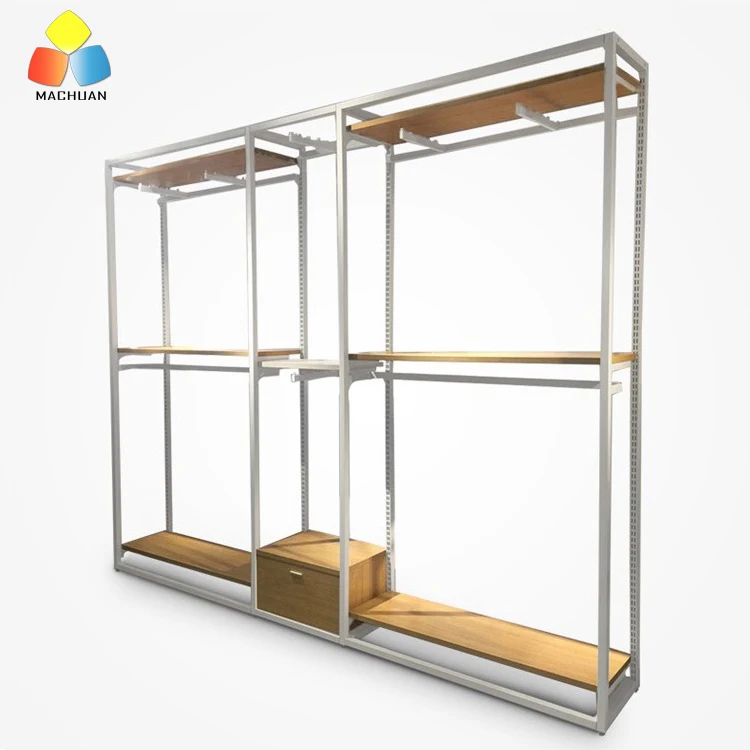 Creative Design Retail Shop Metal Display Rack Clothing Rack Display For Garment