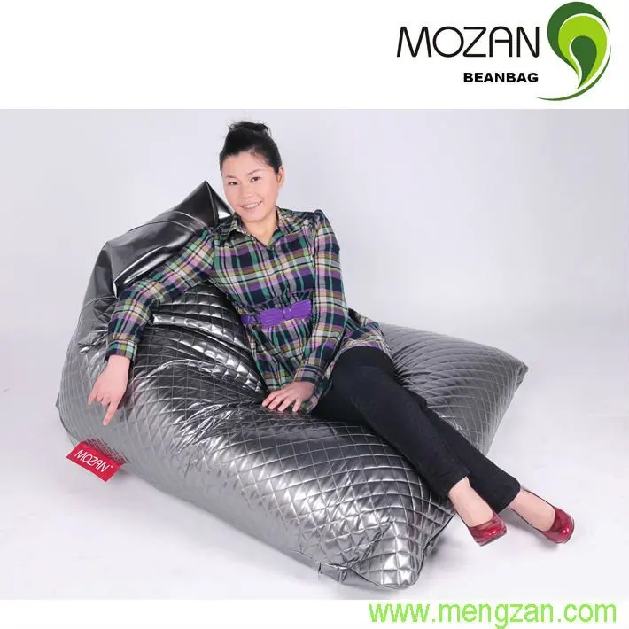 single seater leather sofa vinyl micro beans bean bag pouf