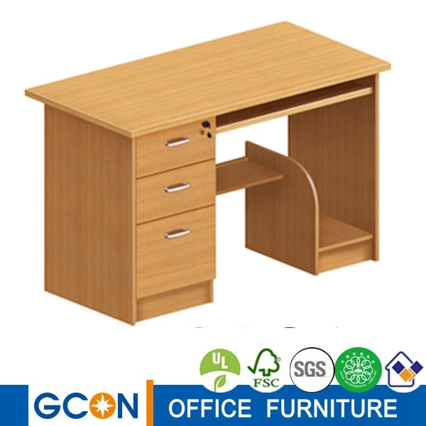 modern 3-drawer simple office computer desk table