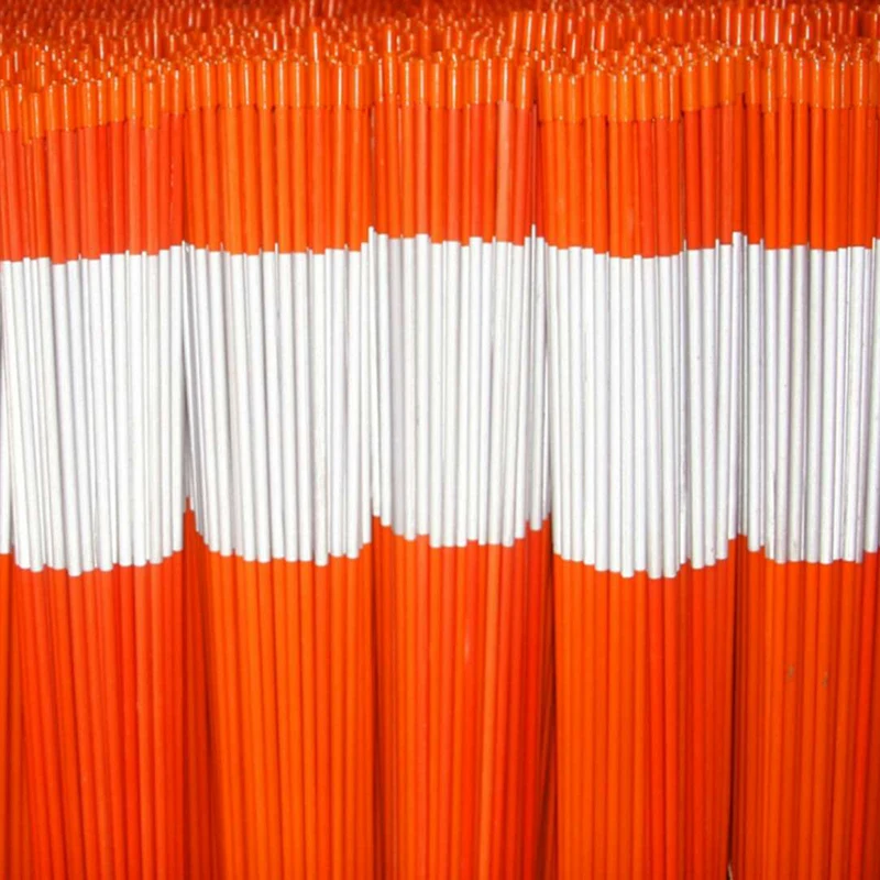 Factory Price Fiberglass FRP Plastic Driveway Marker with Reflective Tape and Pointed End