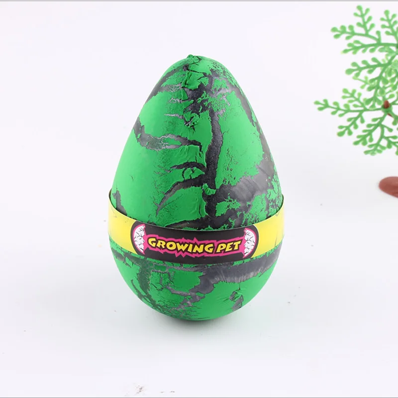 Novelty Dinosaur Egg Magic Hatching Growing Dinosaur Toys 12*8cm Dinosaur Fossils Eggs For Kids