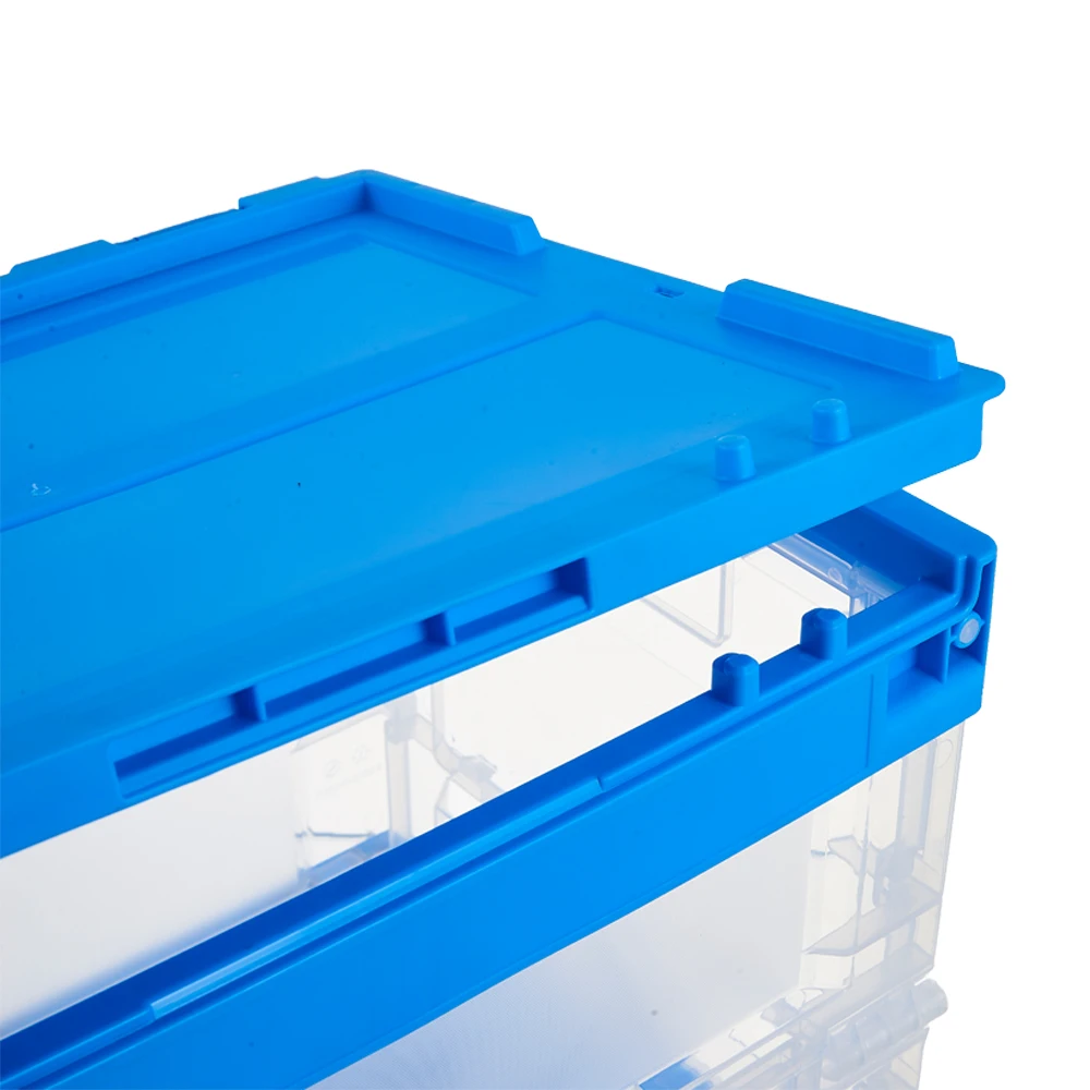 Transparent foldable lego and cloth container storage box
