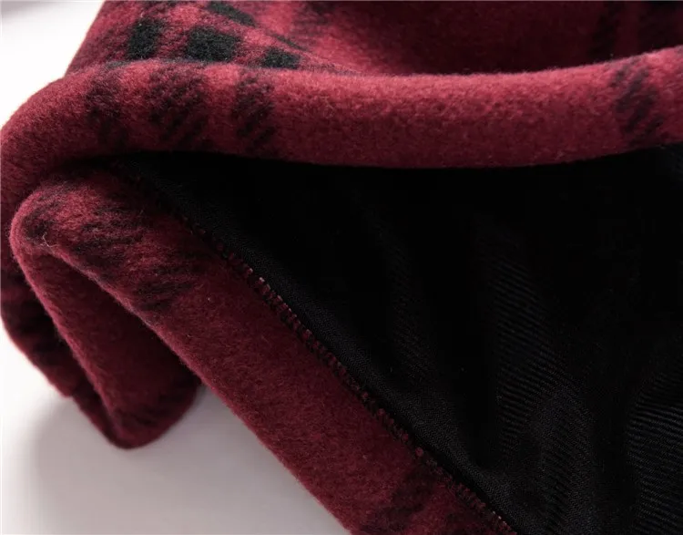 
wholesale Winter Custom Men Oem Clothes Cheap Sherpa Plaids Polar Double Layer Outdoor Fleece Jacket 