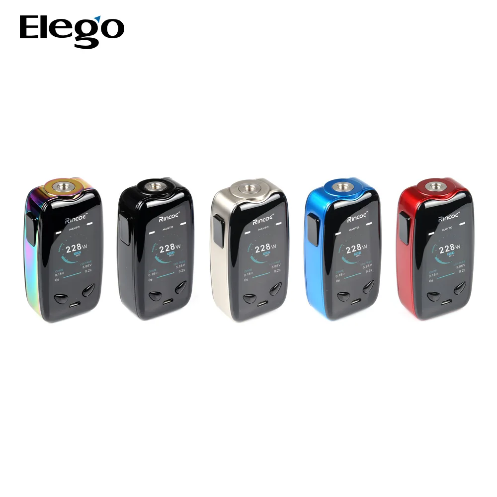 
Rincoe Manto 228W TC Mod with Better Wholesales Price from Elego 
