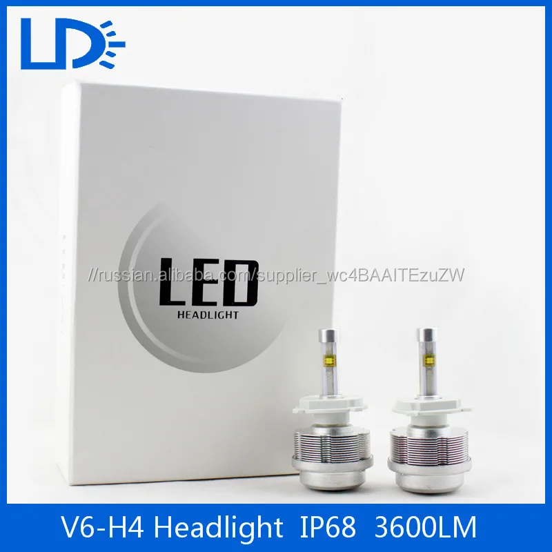 Супер яркий canbus Фары 6000 К авто Лампы 30 Вт H4 Светодиодных Фар