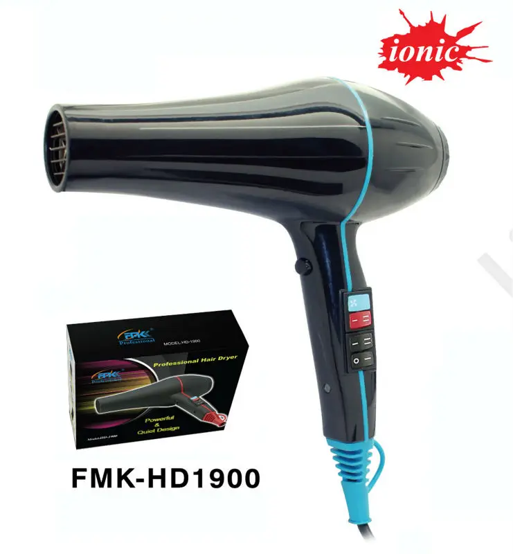 Custom powerful hair dryer professional salon with AC motor Positive and Negative ion 1875W or 2200W Hair Dryer