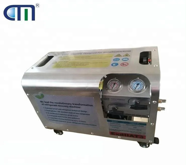 R1234YF/R290/R600/R600A CMEP-OL Explosion Proof Oil-free compressor high efficiency refrigerant recovery/recharge/vacuum Machine