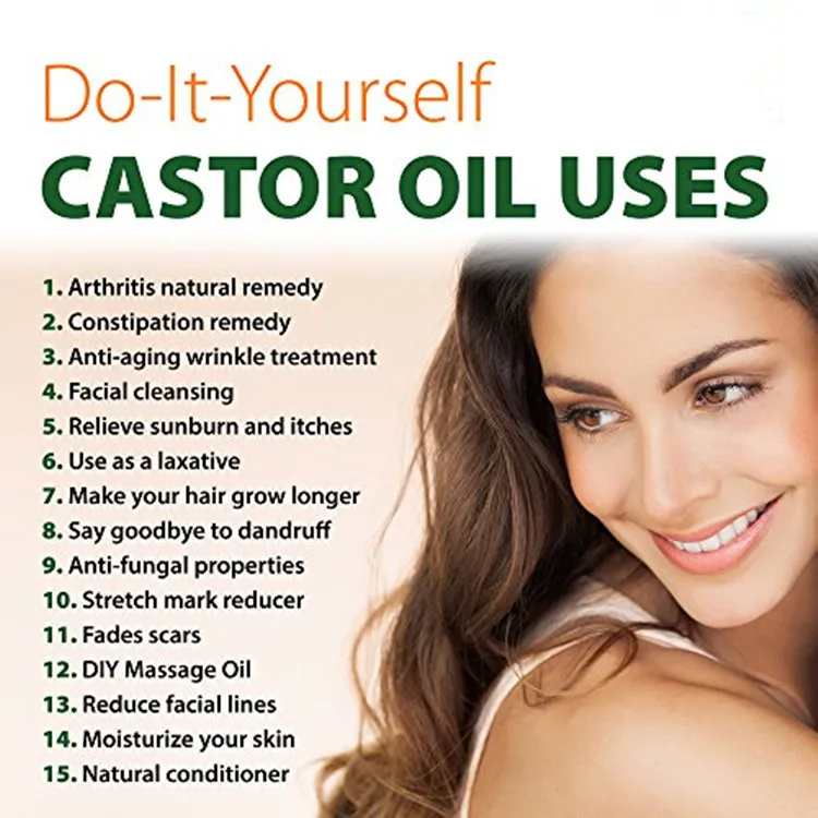 OEM bulk supplier private label plant seed organic castor oil for hair