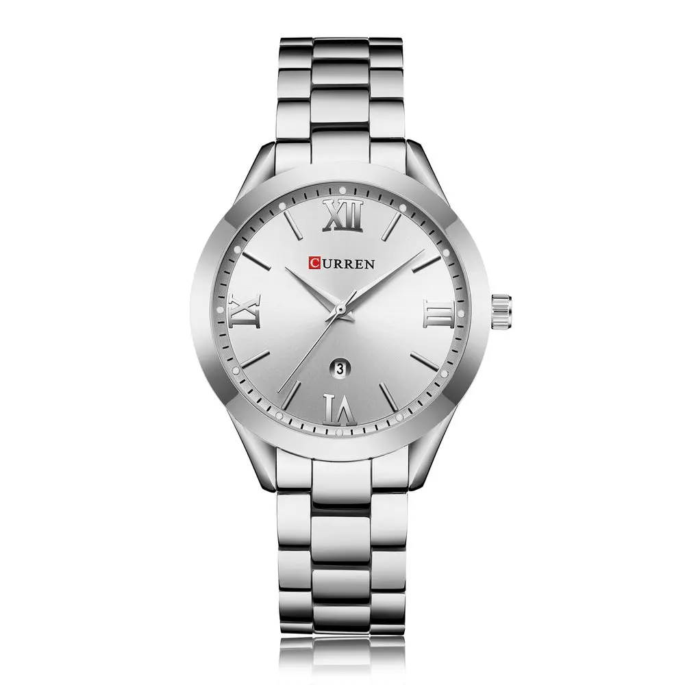 CURREN 9007 Elegant Quartz Japan Movement Ladies Watch Stainless Steel Women Fashion Hand Watches