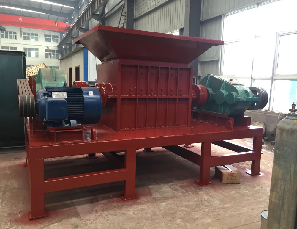 
1000 Model double shaft shredder,aluminum turning chips shredder,waste metal shredder 