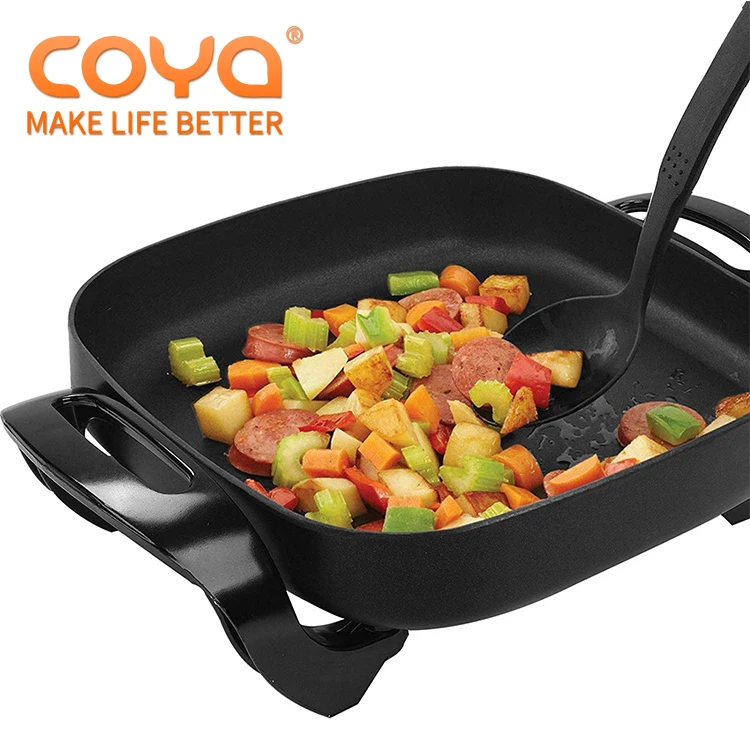 Электроприборы Алюминиевые электрические барбекю антипригарная сковорода со стеклянной