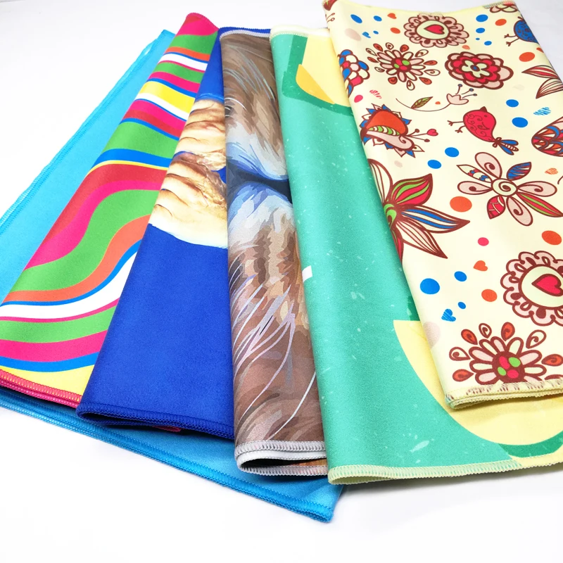 Custom Quick Drying Microfiber Sports Beach Towel with Sublimation Printing