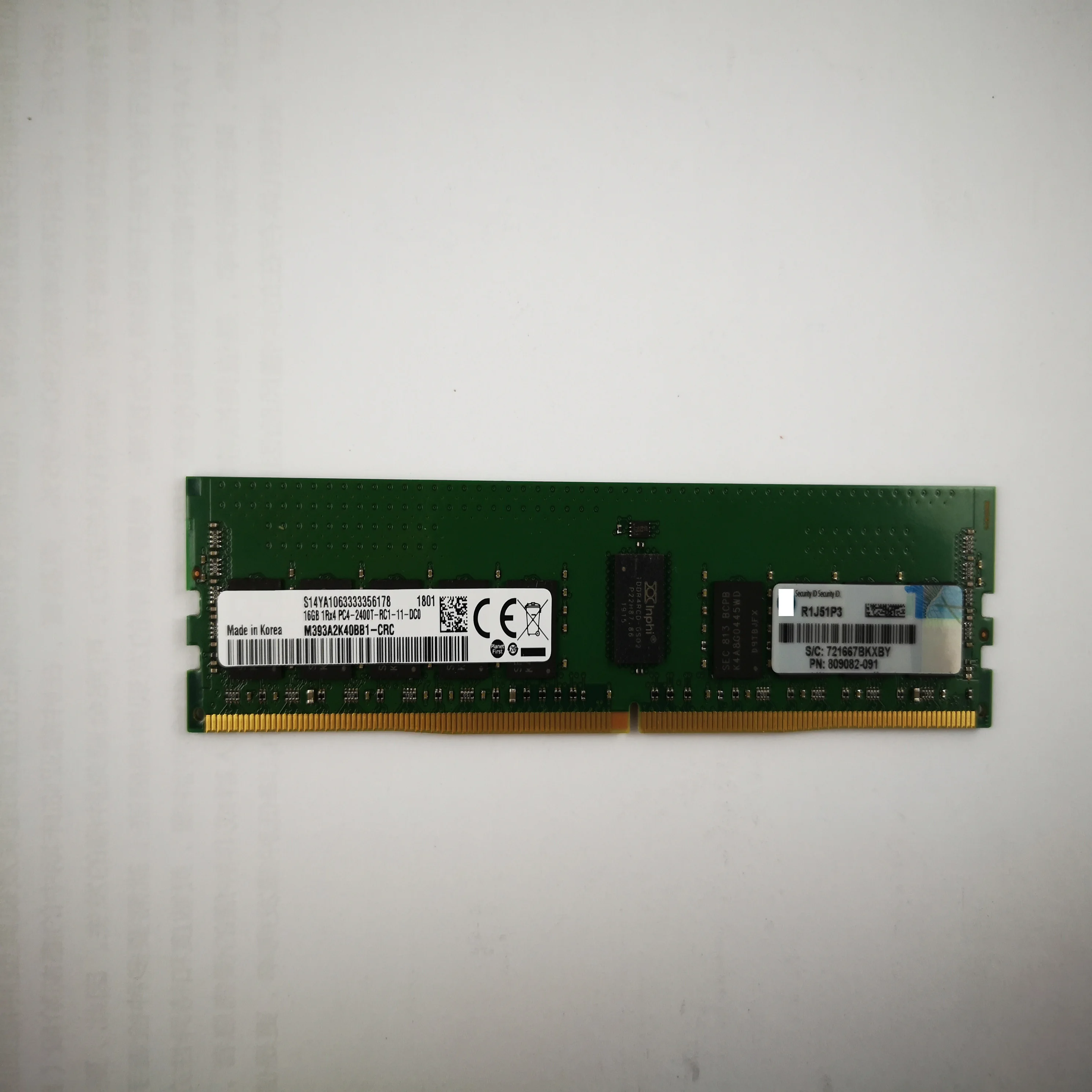 В наличии и быструю доставку зарегистрированной 16 Гб 1R x4 DDR4-2400 CAS-17-17-17 805349-B21AU