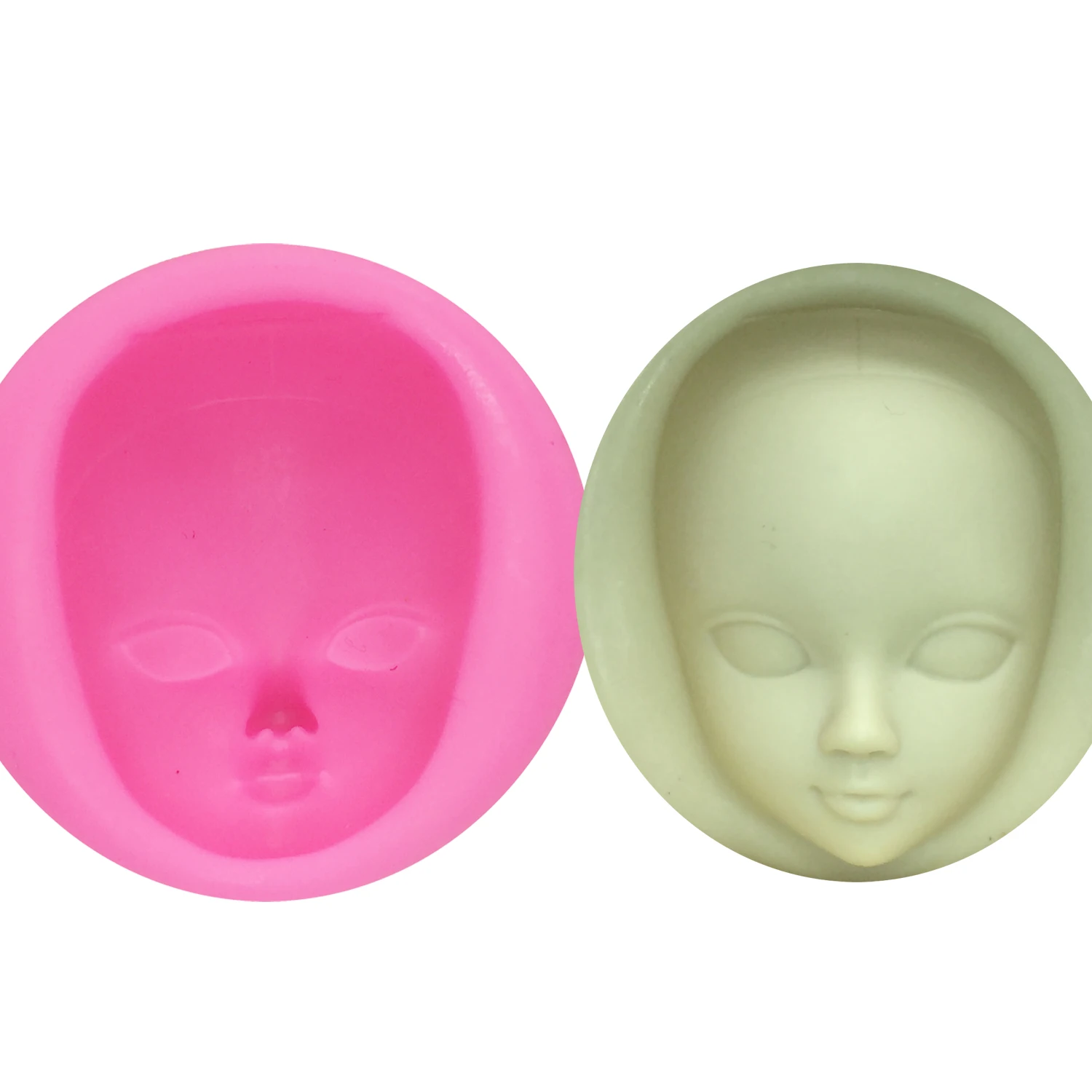 Girl Face Silicone Mold Fondant Molds Cake Decorating Tools woman  Gumpaste Mould Polymer Clay Resin Molds