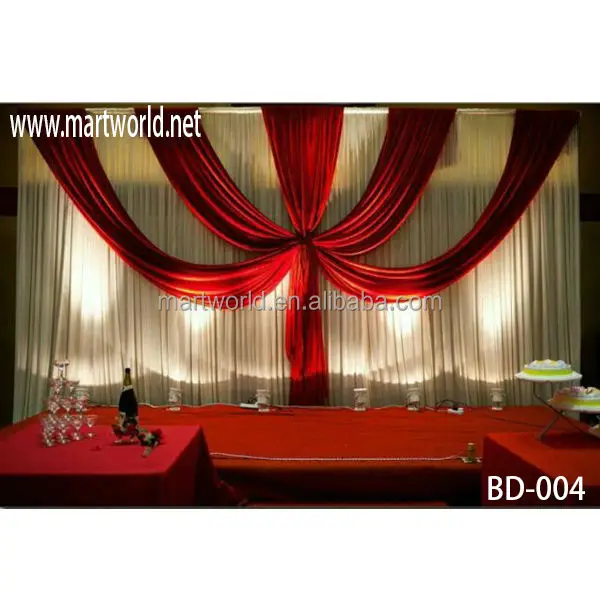 Wholesale wedding fabric backdrop chiffon drape decoration fabric curtain for event bridal shower birthday party show(BD-005)