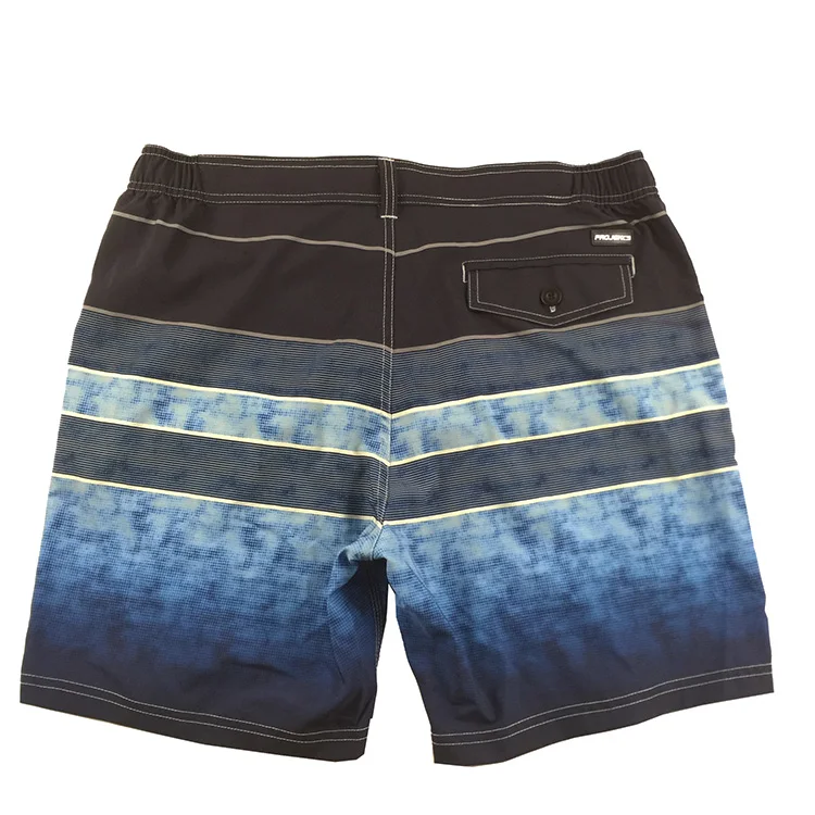 
4 Way Stretch Custom Printed Men Stretch Wholesale Board shorts Graphic printing beach shorts 