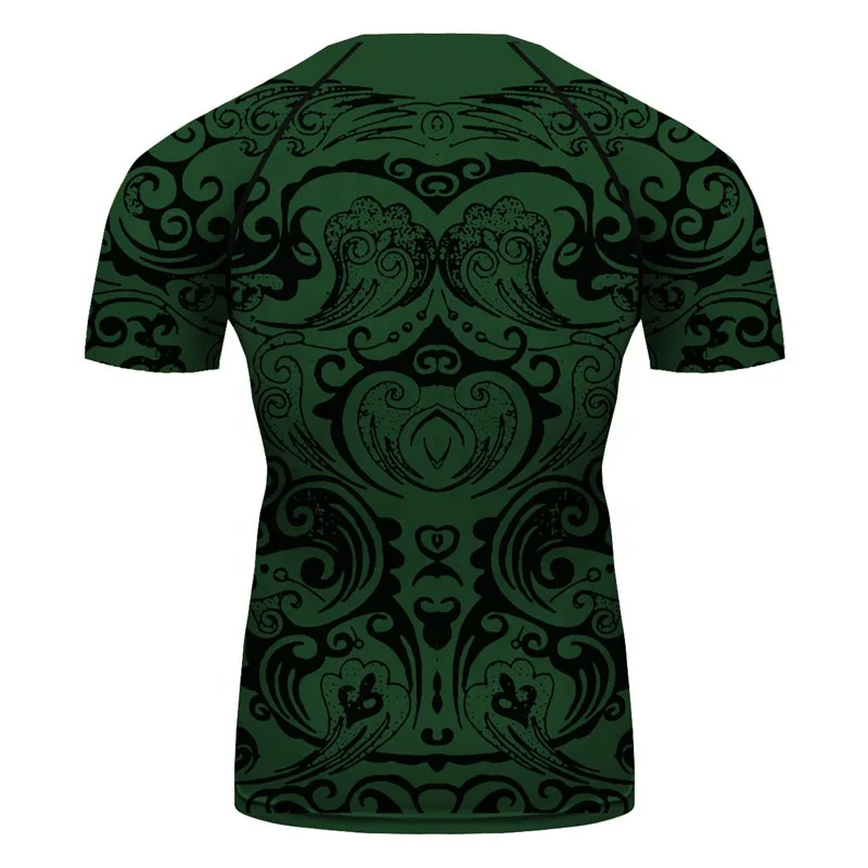 Men Tops House Slytherin Sublimated Printing Tee Shirt Short Sleeve T Shirt Blouse Pullover Plus Size Rash Guards for MMA Sports
