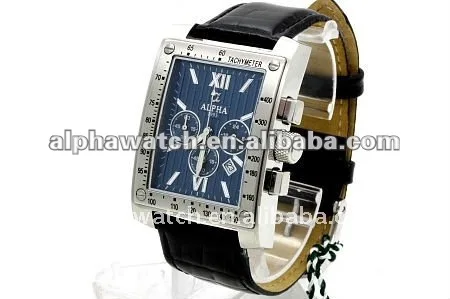 Tachymeter chronograph watch