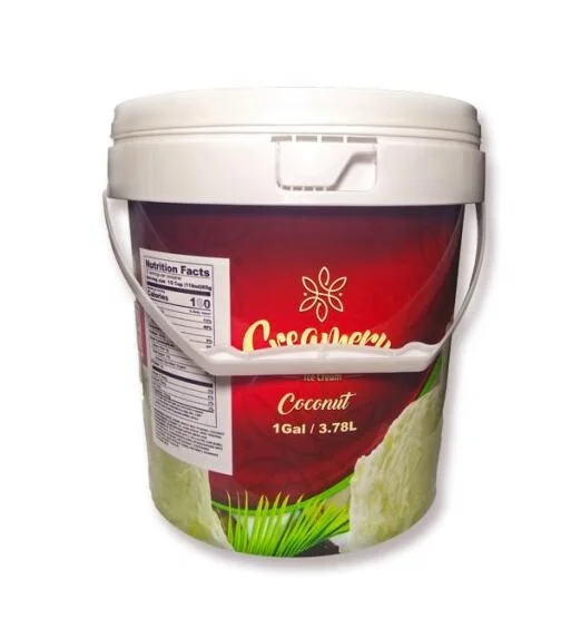 Clear food packaging plastic bucket for 1kg honey