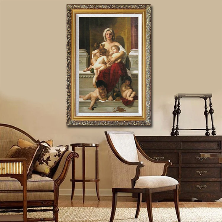 Famous Museum Quality Hand Painted Virgin Mary Reproduction Antique Wall Art Woman Portrait Paintings On Canvas