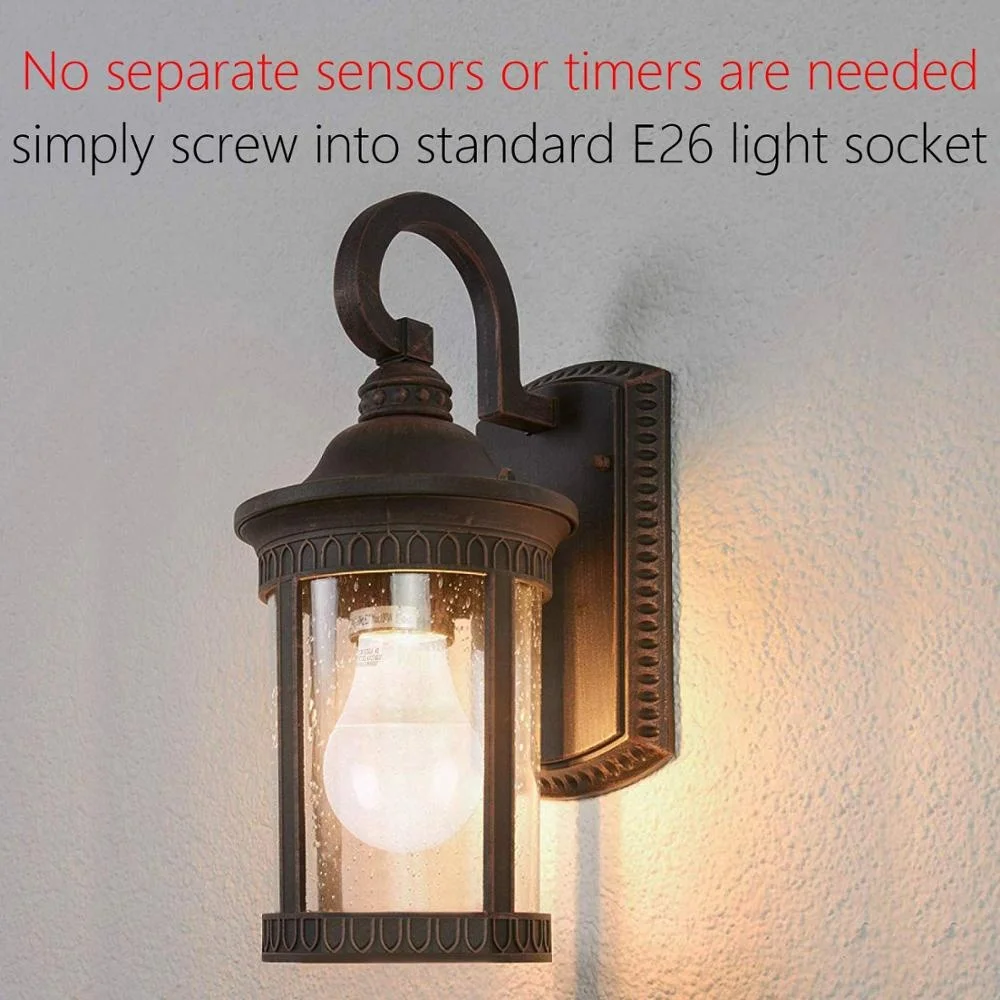 Dusk To Dawn Light A19 10 W E26 E27 B22 Auto On/Off bombillo LED Wholesale motion Sensor Bulb Led Light Bulb E27