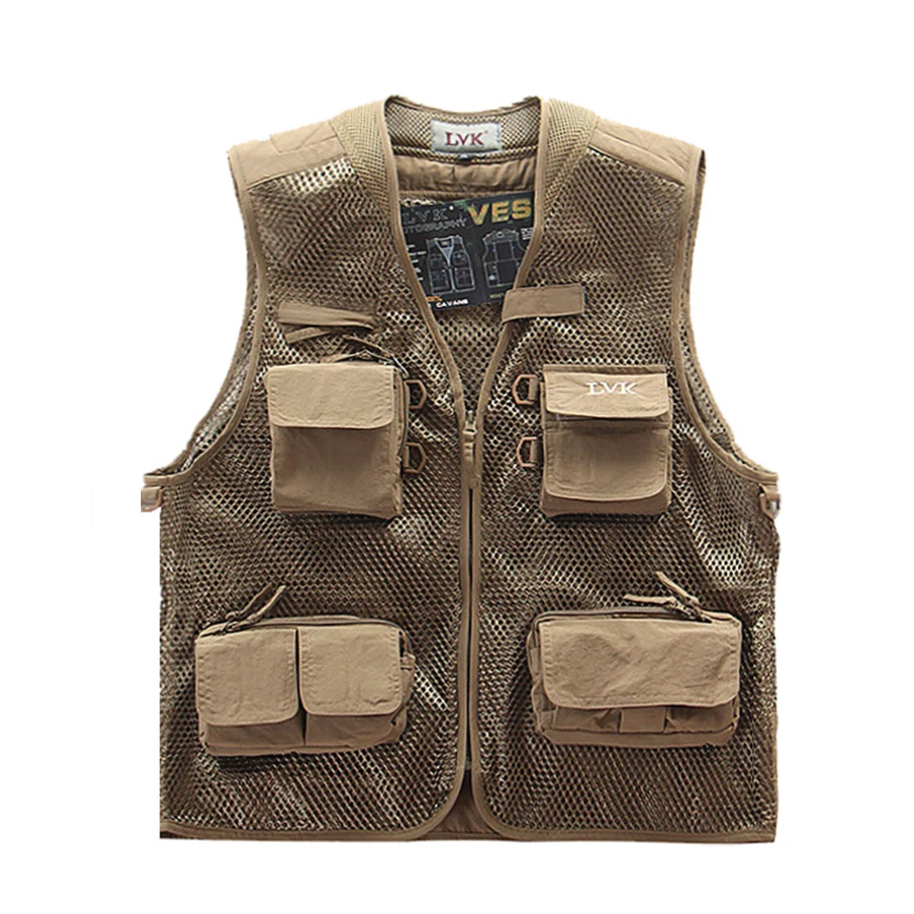 
ODM multi pocket outdoor travel photography journalist mesh vest 