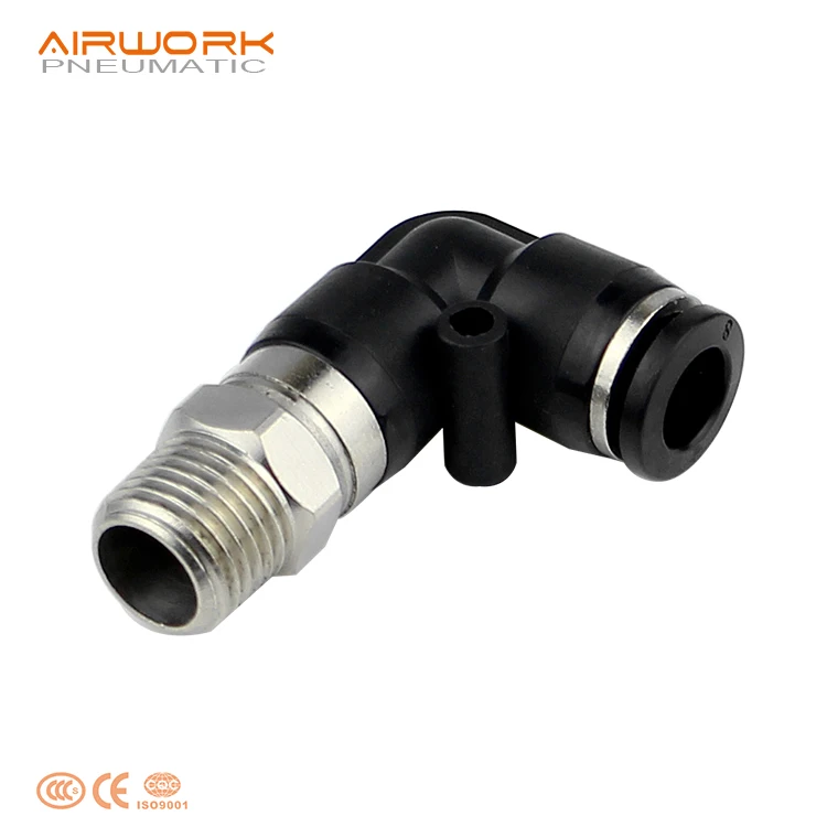 PA Pneumatic Plastic Air Speed Controllers Push In Fittings One Way Pipeline Throttle Valve