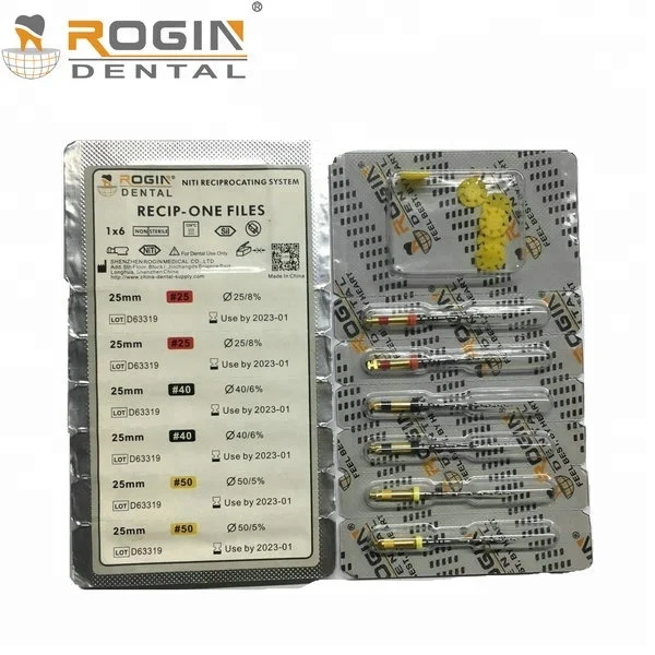Dental material Niti Dental Rotary Files Recip-One File System Endodontic Files