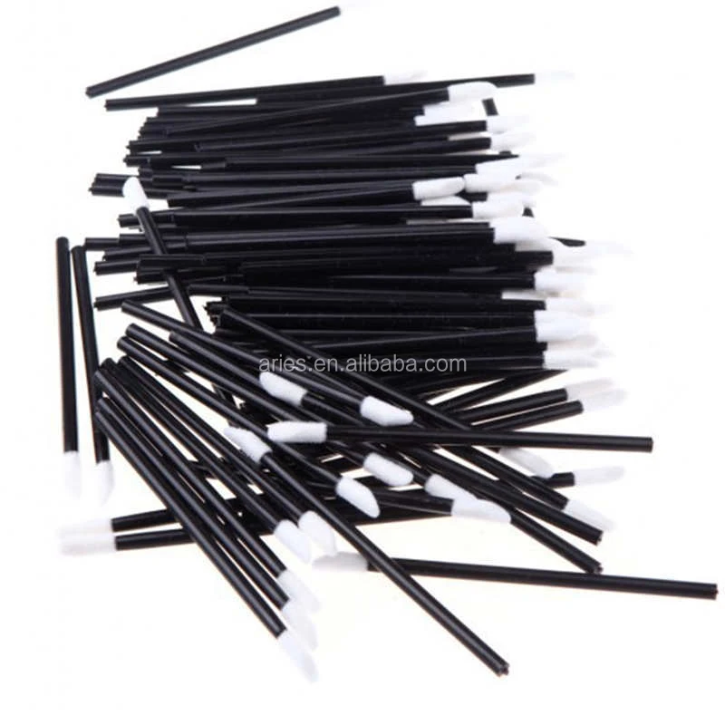 Disposable Lip Gloss Wands Flocked Sponge Tip Doe Foot Applicators